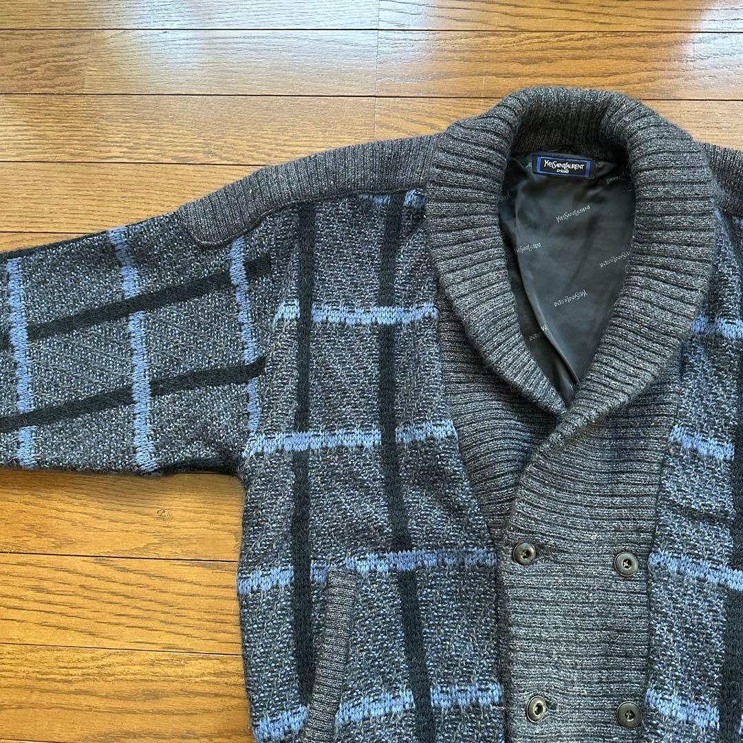 90s YVES SAINT LAURENT イブサンローラン ニット　ブルゾン