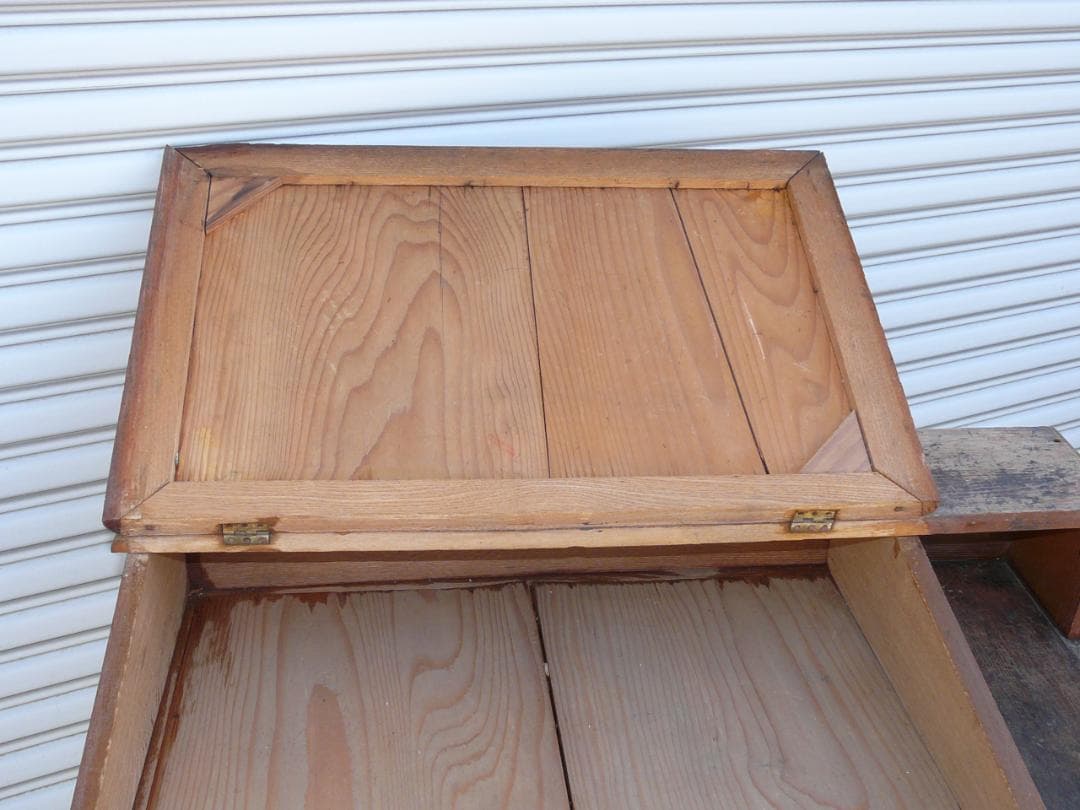 昭和レトロ　帳簿台　ドローイング　アンティーク　机 文机 テーブル 木製　作業台