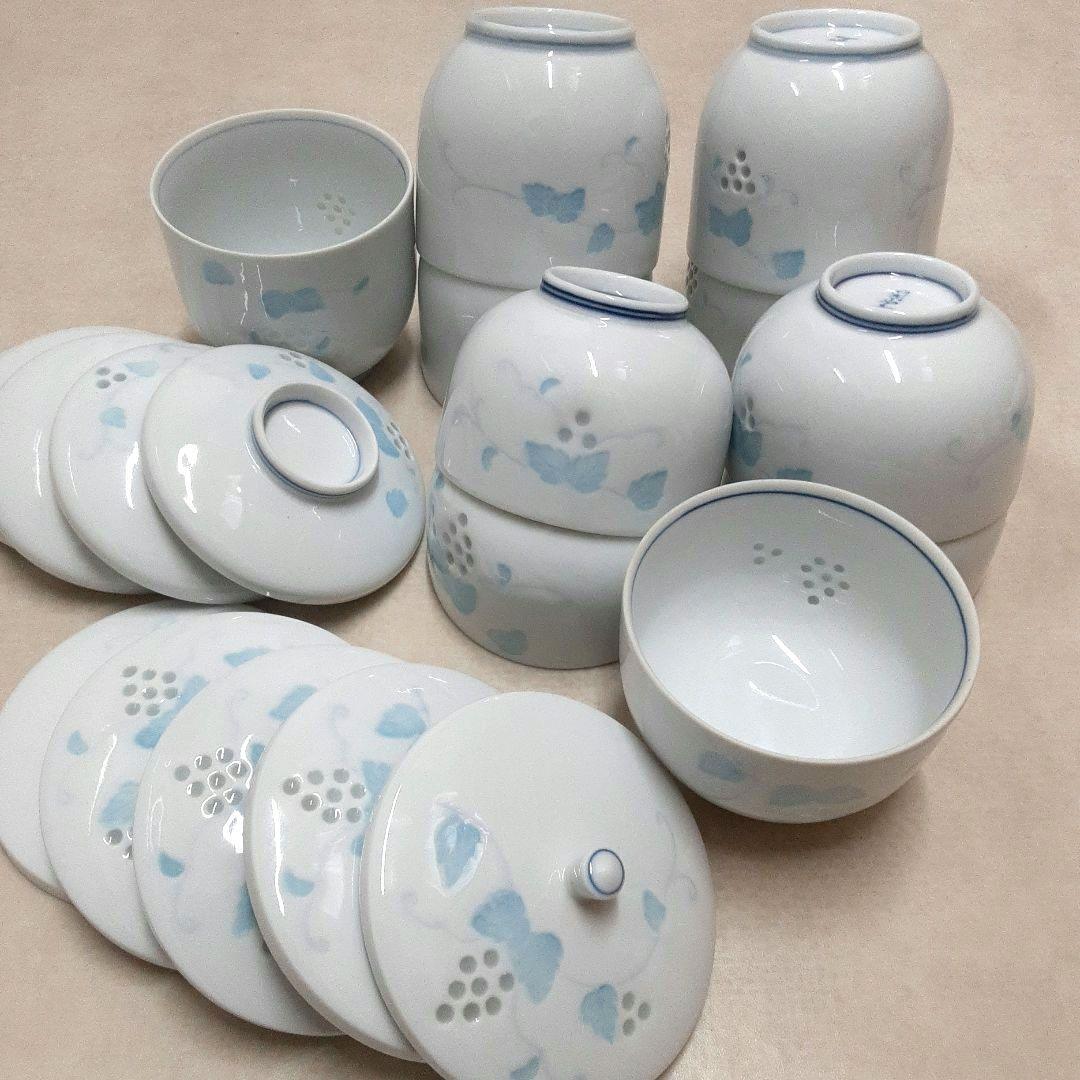 透かし彫り食器セット　葡萄柄　計56点