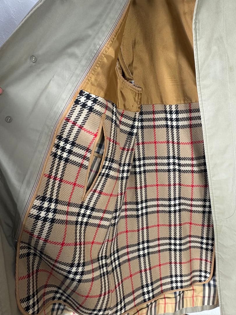 Burberry バーバリー ステンカラーコート カーキ系