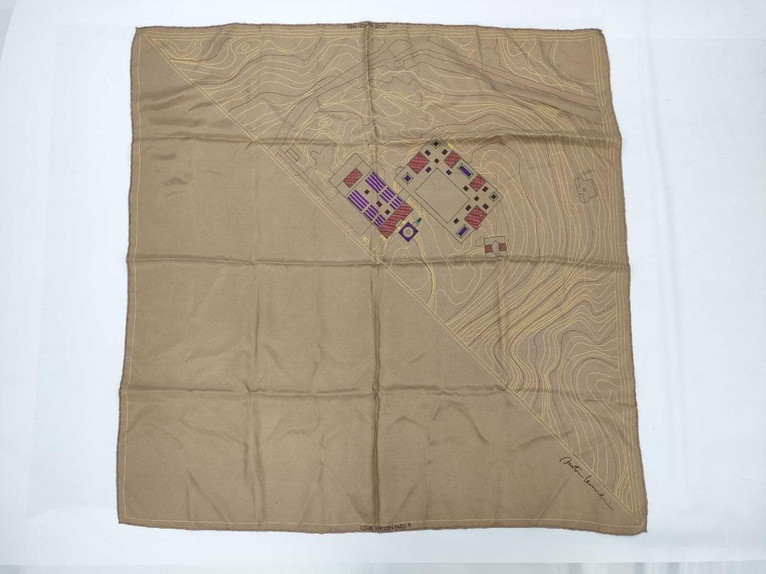 LOUIS VUITTON スカーフ　シルク　ハートヴァーヘイエン　正規品