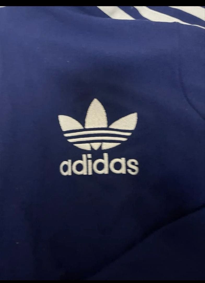 adidas トラックジャケット　ネイビー　青　ベッケンバウアー