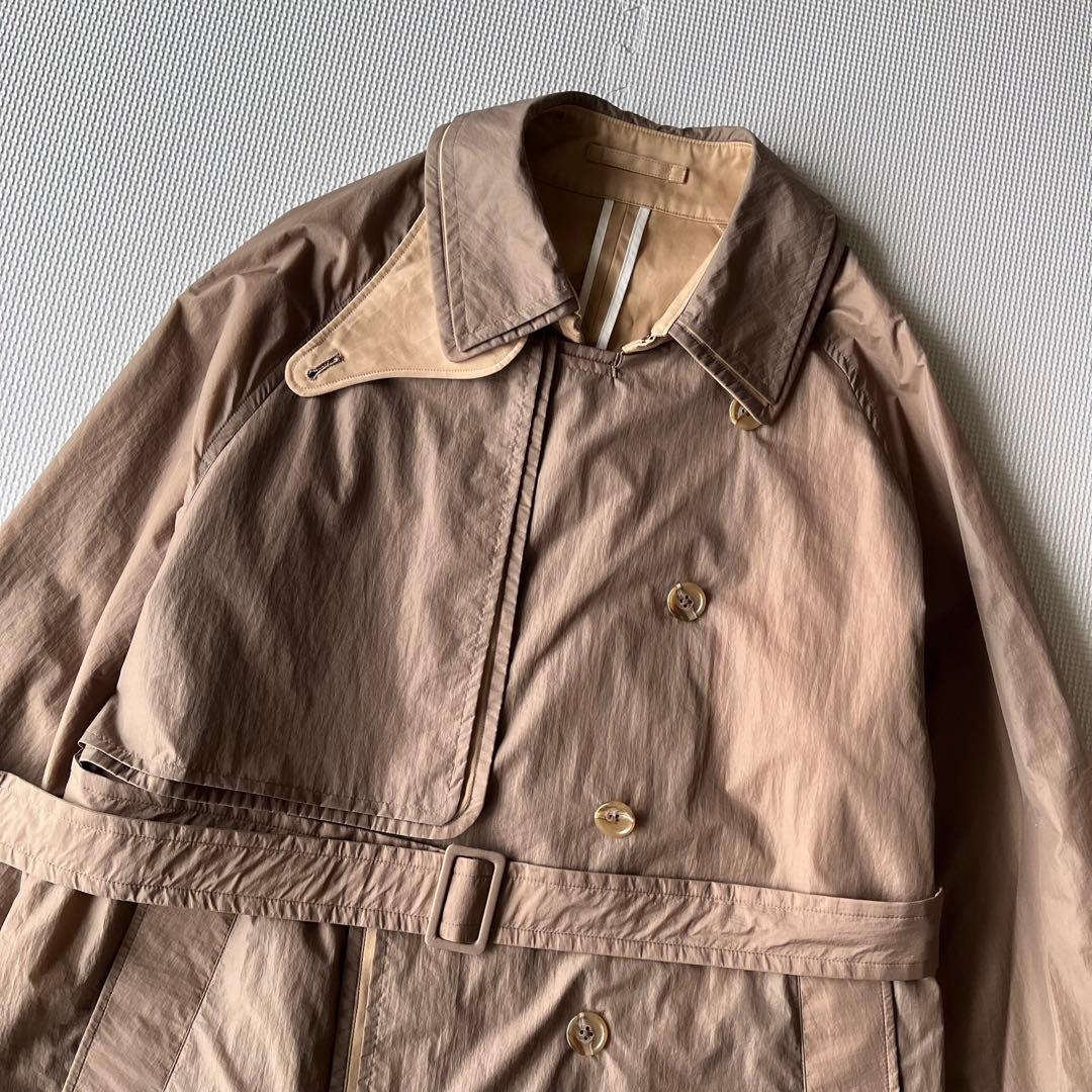 美品 YOKE NYLON COVERED TRENCH COAT ベージュ 2