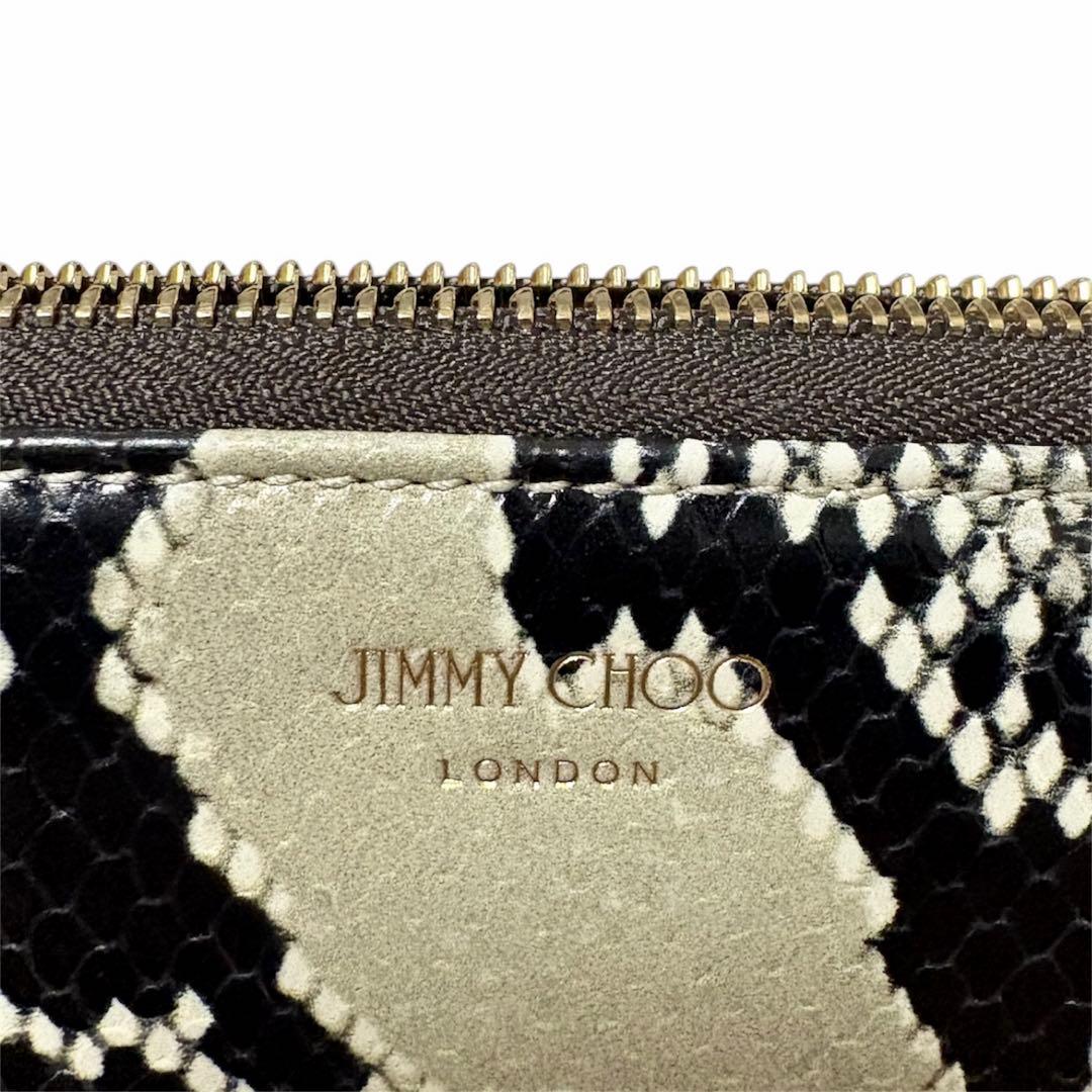 【未使用】 JIMMY CHOO ATHINI パイソン型押し 長財布