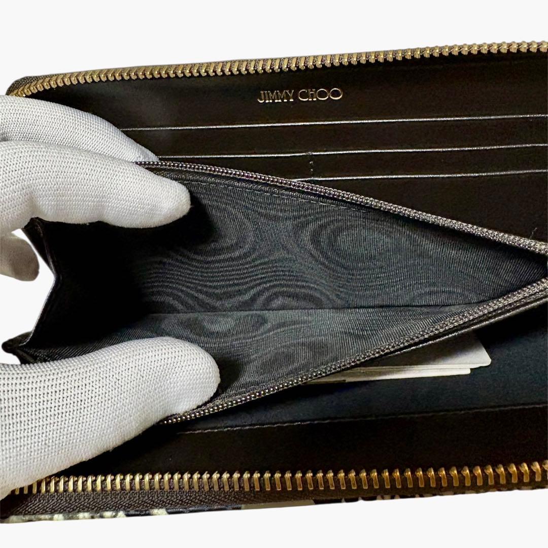 【未使用】 JIMMY CHOO ATHINI パイソン型押し 長財布