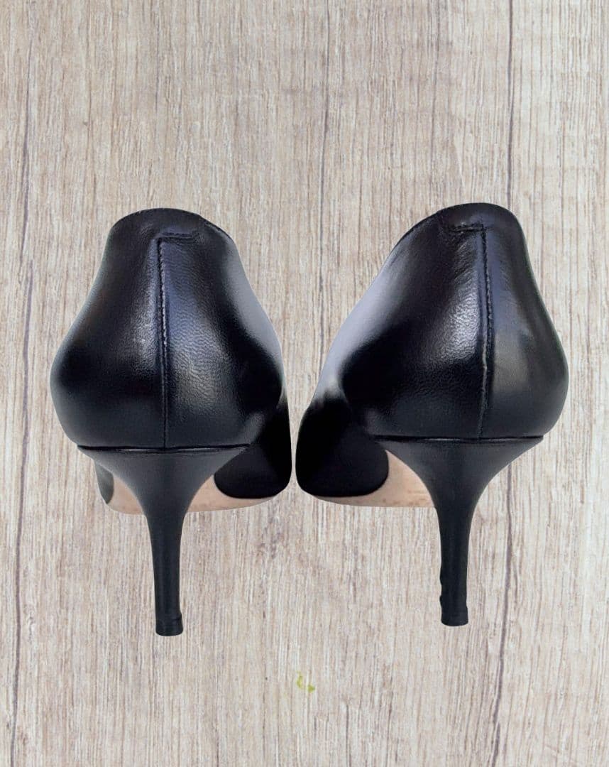 ✨人気✨ JIMMY CHOO ジミーチュウパンプス ミディアムヒール 37 黒
