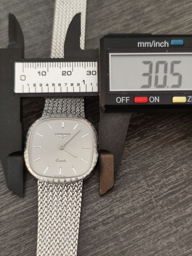 稼働品 ロンジン メンズ腕時計 シルバー文字盤 オリジナルバンド