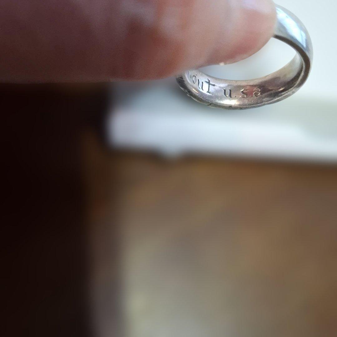 シルバーリング テクスチャー付き