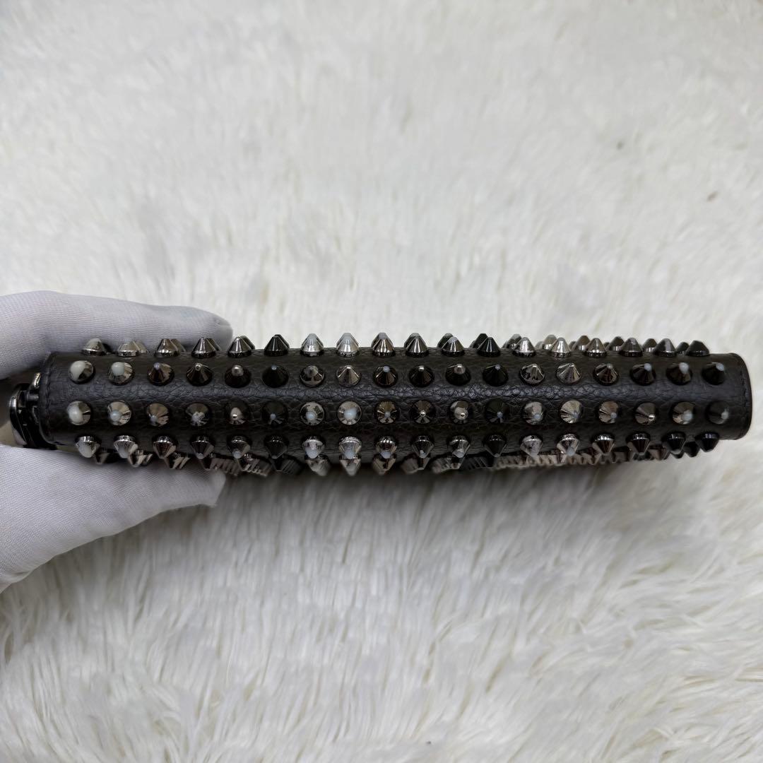 ✨美品✨ ルブタン 長財布 パネトーネ ラウンドジップ　ブラック　レザー