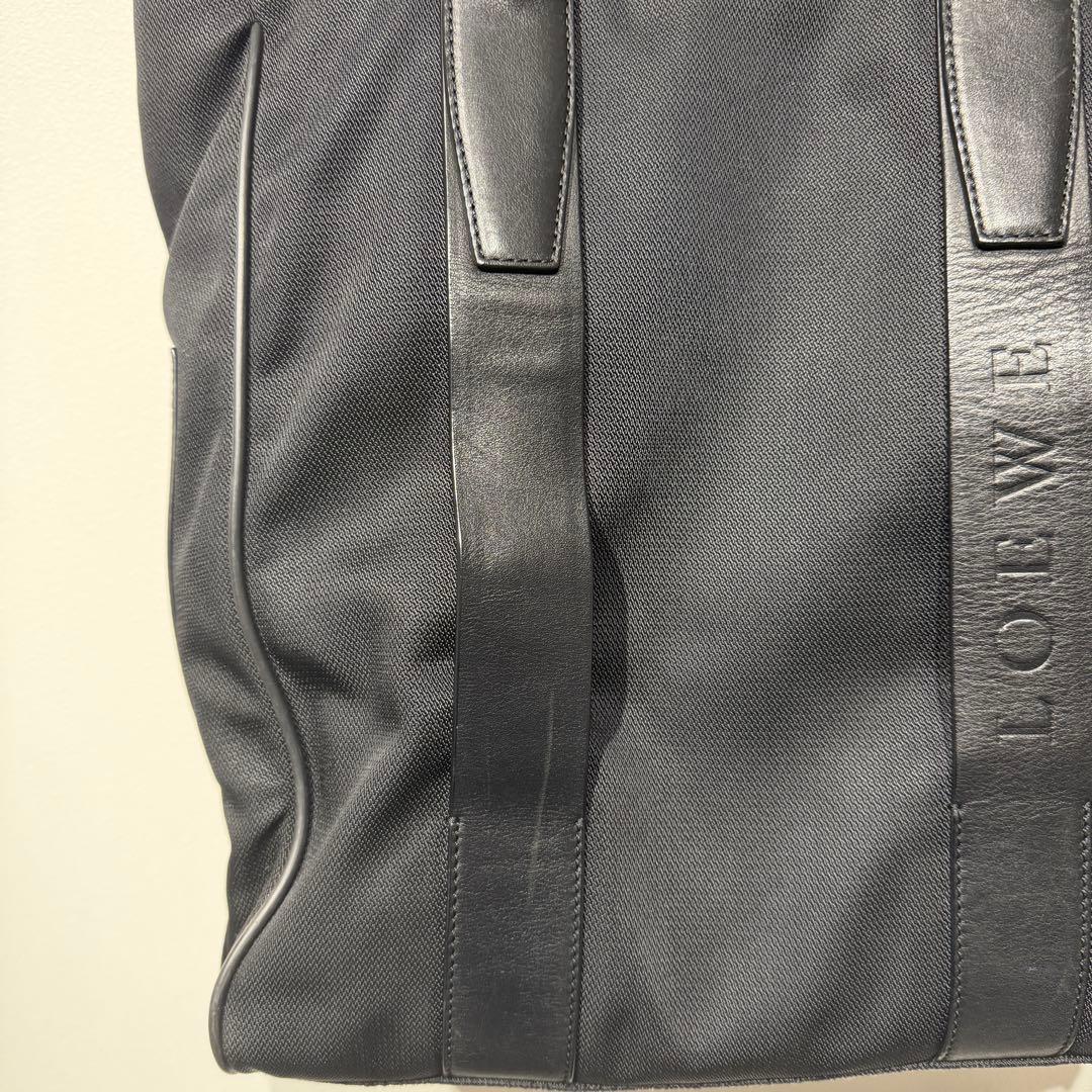 ア*ー様 LOEWEロエベ ナイロントートバッグ ブラック 肩掛け 大容量 ビジ