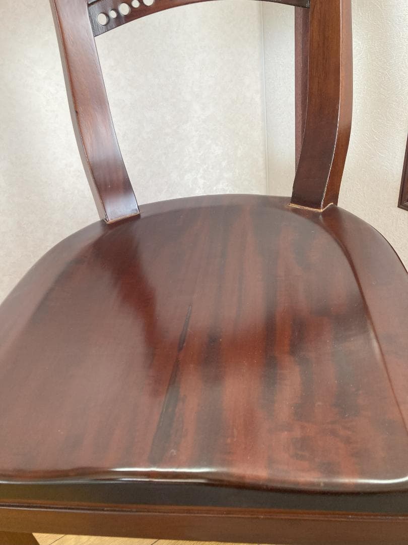 Lutiru 2　木製椅子 ダークブラウン