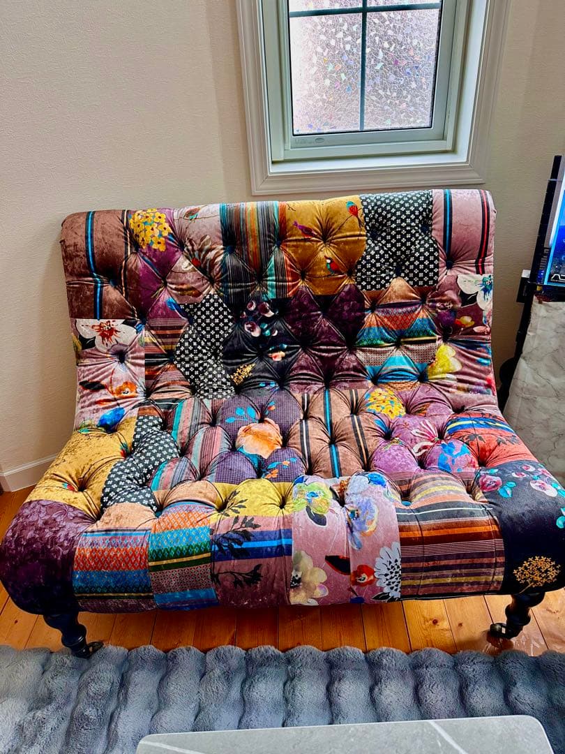 関家具★アダム★パッチワークデザイン ソファ