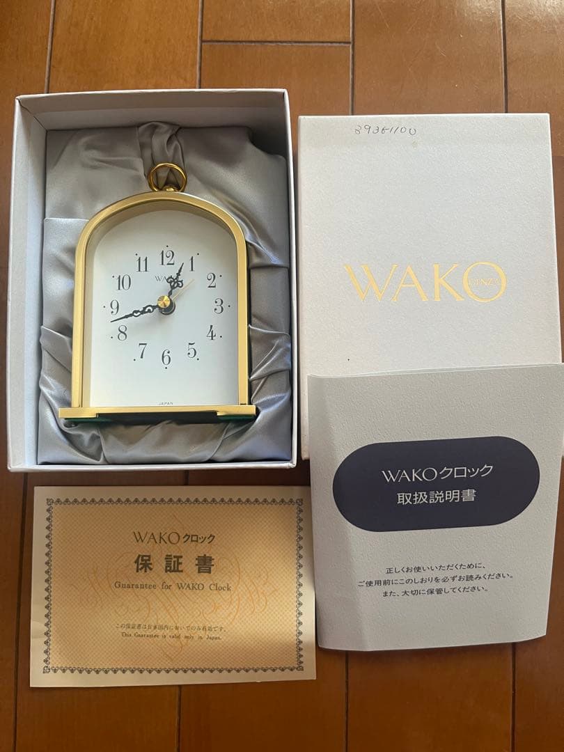 ⭐️ ゴールド アーチ型 置時計　WOKO製　⭐️