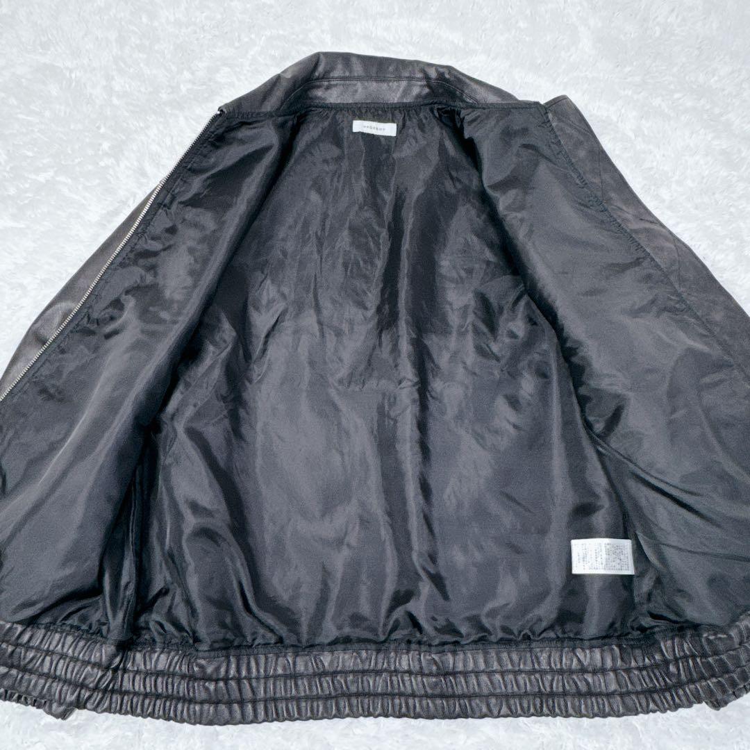 【新品】PAGE BOY サンドヴィンテージレザーブルゾン ジャケット ブラック