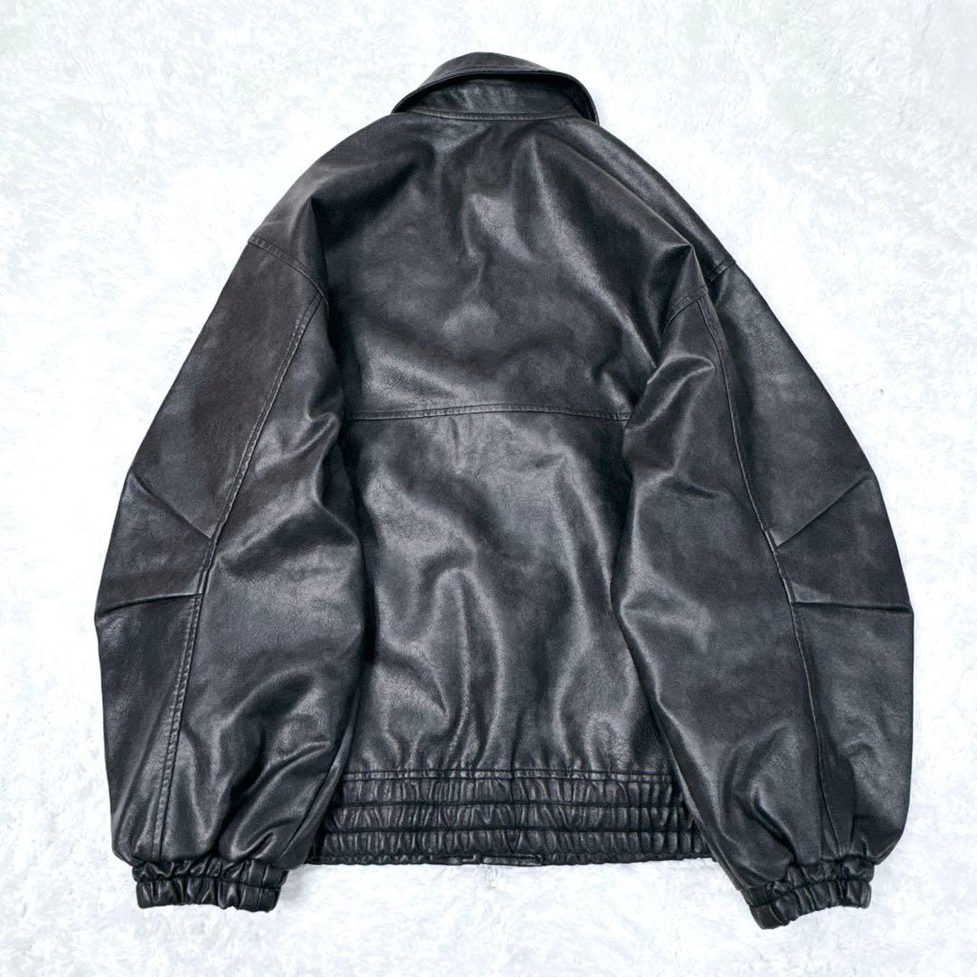 【新品】PAGE BOY サンドヴィンテージレザーブルゾン ジャケット ブラック