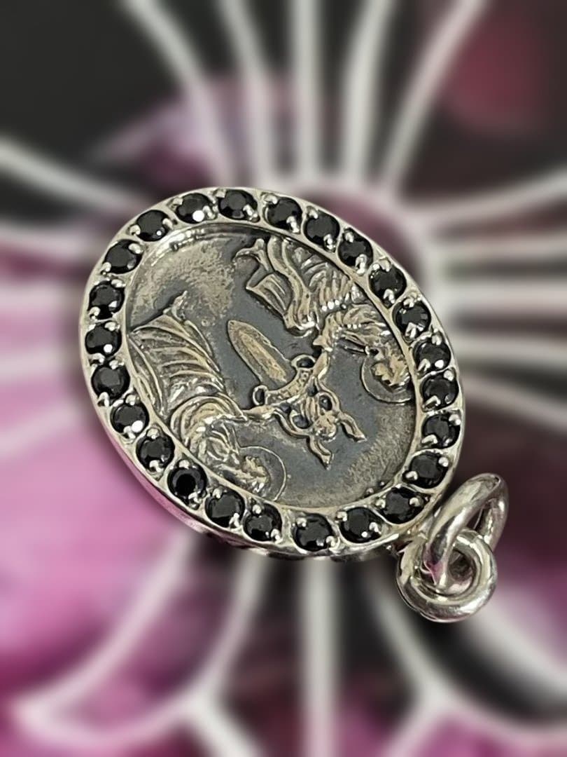 Chrome Hearts エンジェルメダルV２　パヴェ　インボイス
