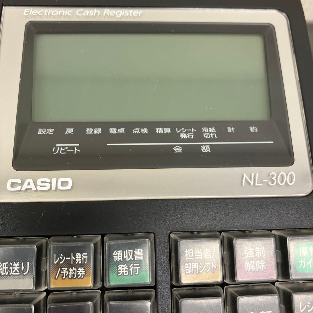 CASIO 電子レジスター TE-340 NL-300 インボイス 鍵付き