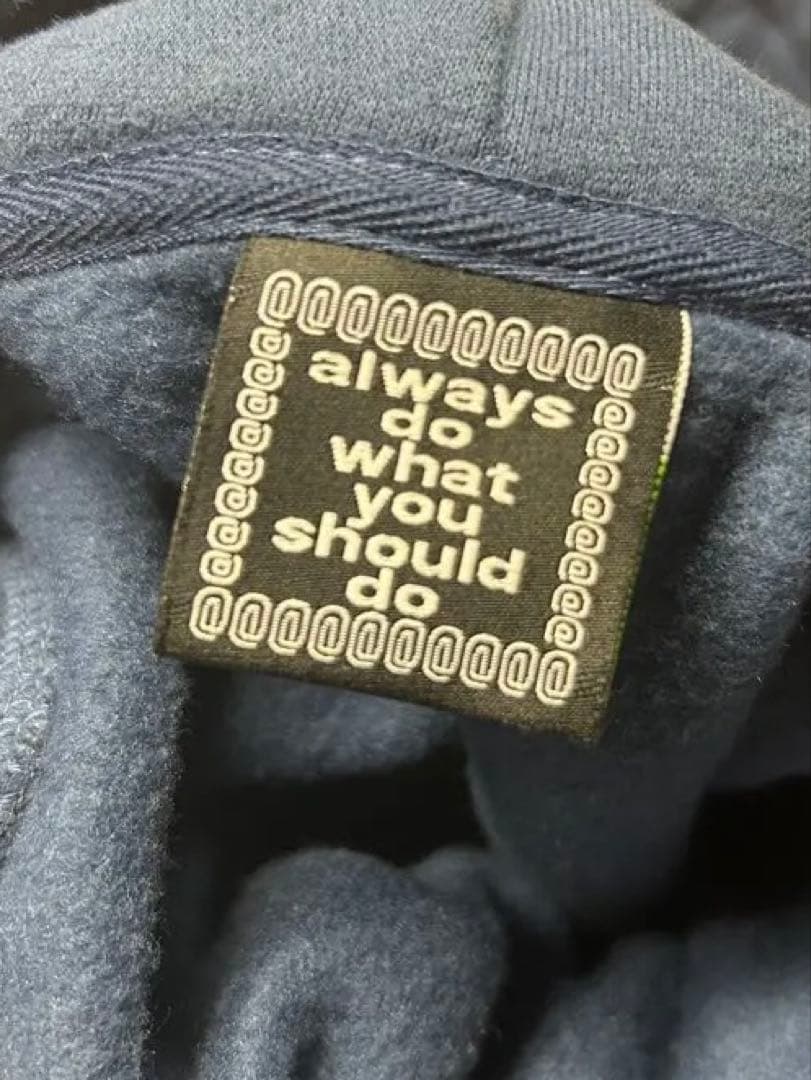 always do what you should do パーカー ネイビー