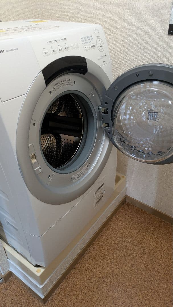【保証付】SHARPドラム式洗濯機 ES-S7J-WR 7kg 2024年製