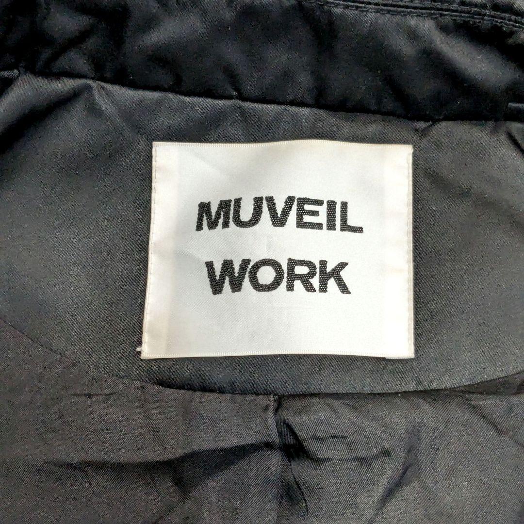 MUVEIL WORK　ミュベール　ナイロン　ライダースジャケット