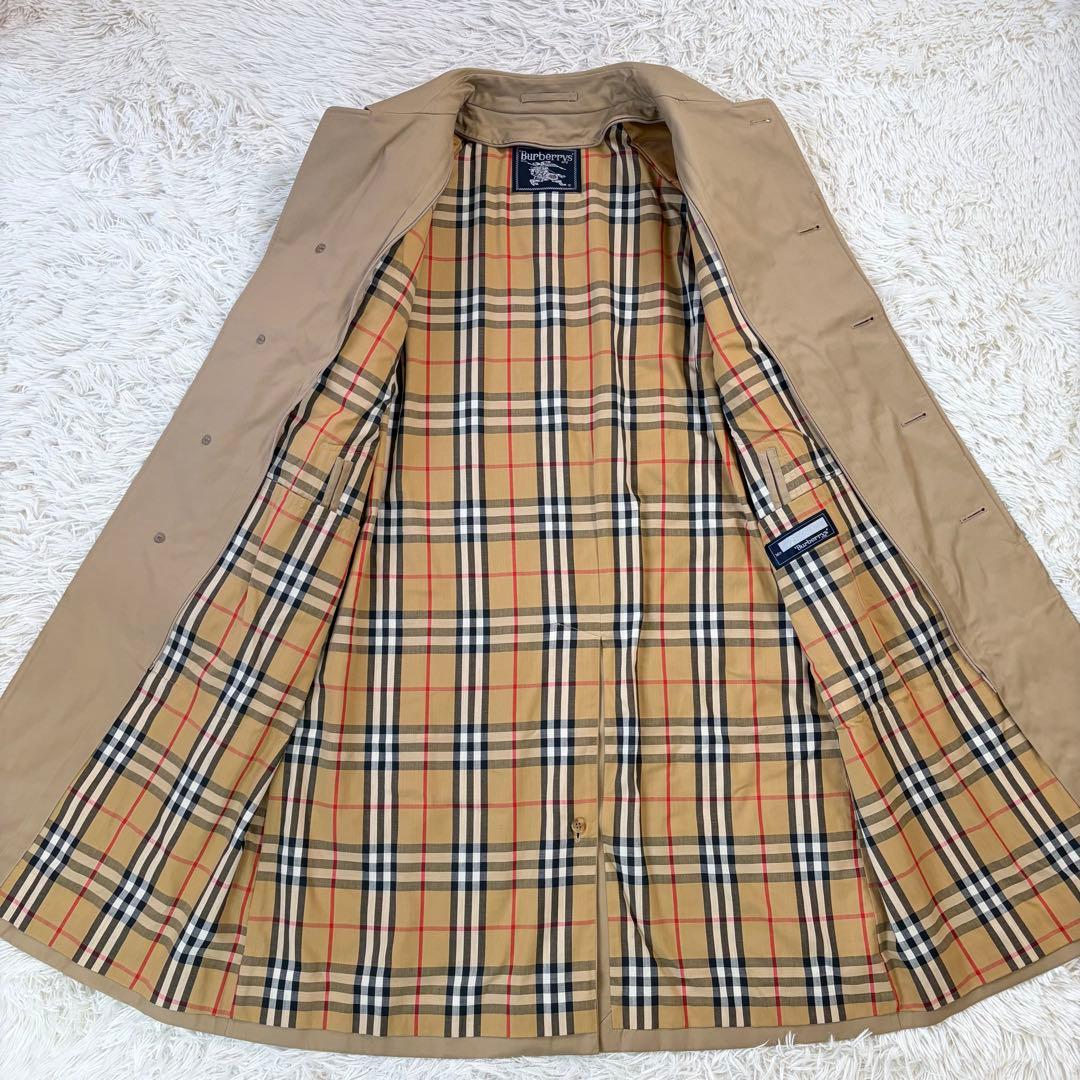 極美品✨バーバリー　ステンカラーコート ノバチェック ライナー付 ベージュ