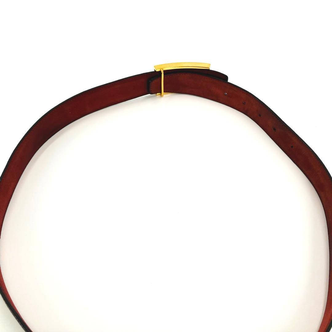 エルメス HERMES ベルト シェーヌダンクル リバーシブル サイズ90