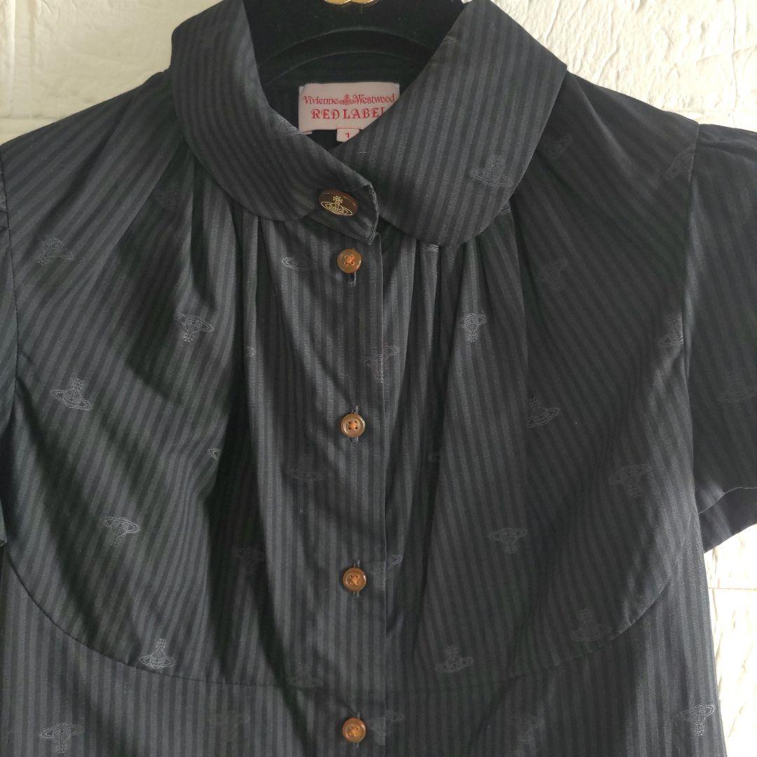 美品✨Vivienne Westwood 　オーブ　ストライプ　 シャツ 総柄