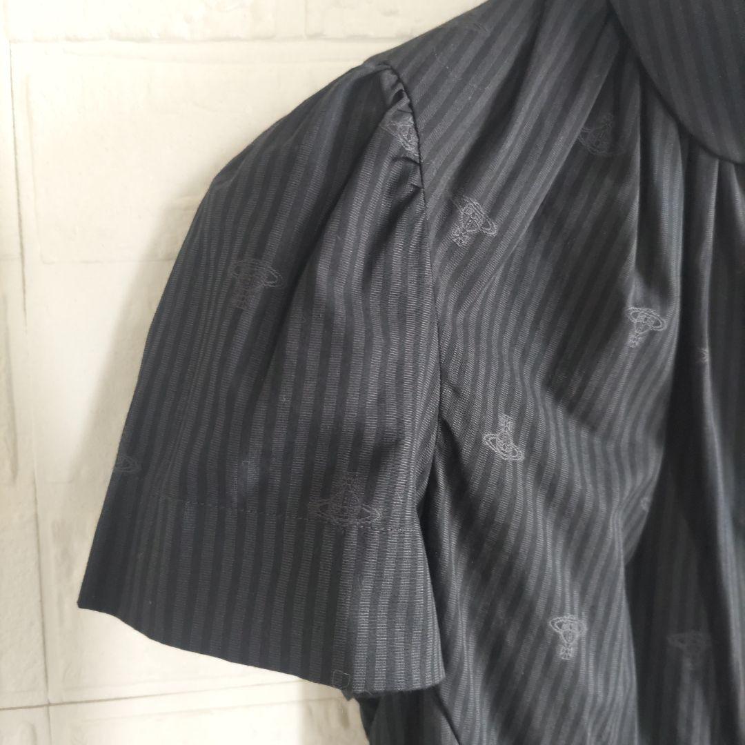 美品✨Vivienne Westwood 　オーブ　ストライプ　 シャツ 総柄
