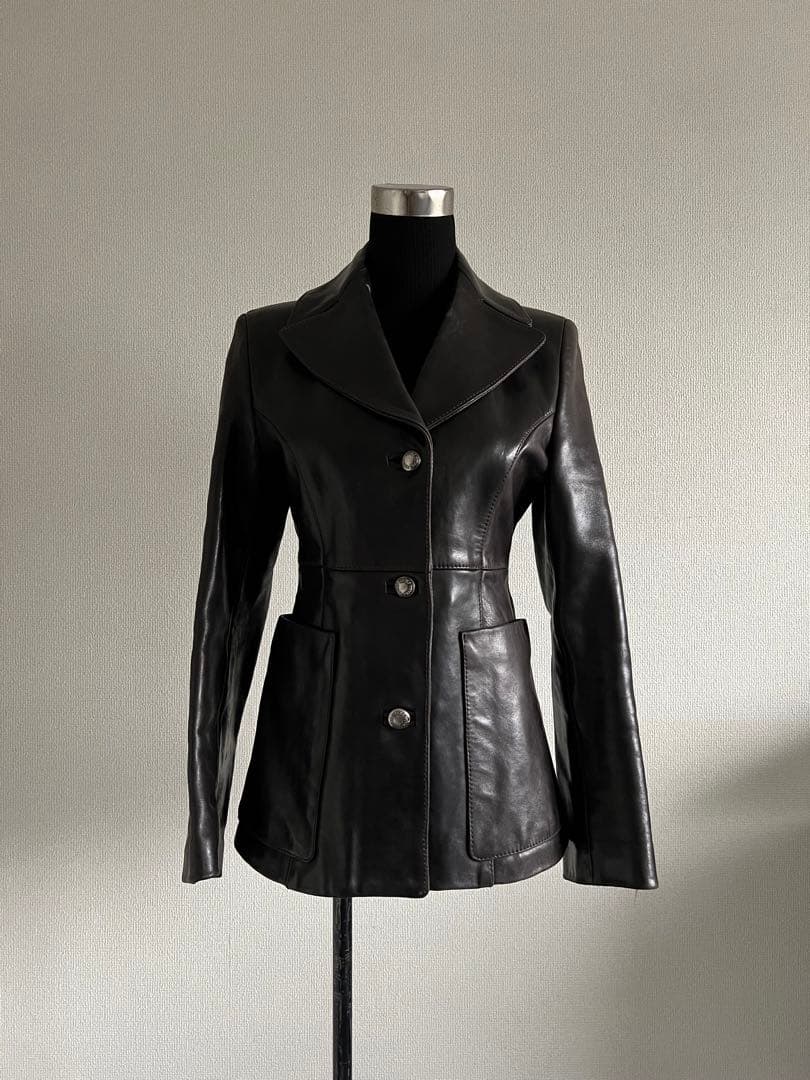 ジャケット・アウター FW1994 PRADA WOMEN LEATHER JACKET