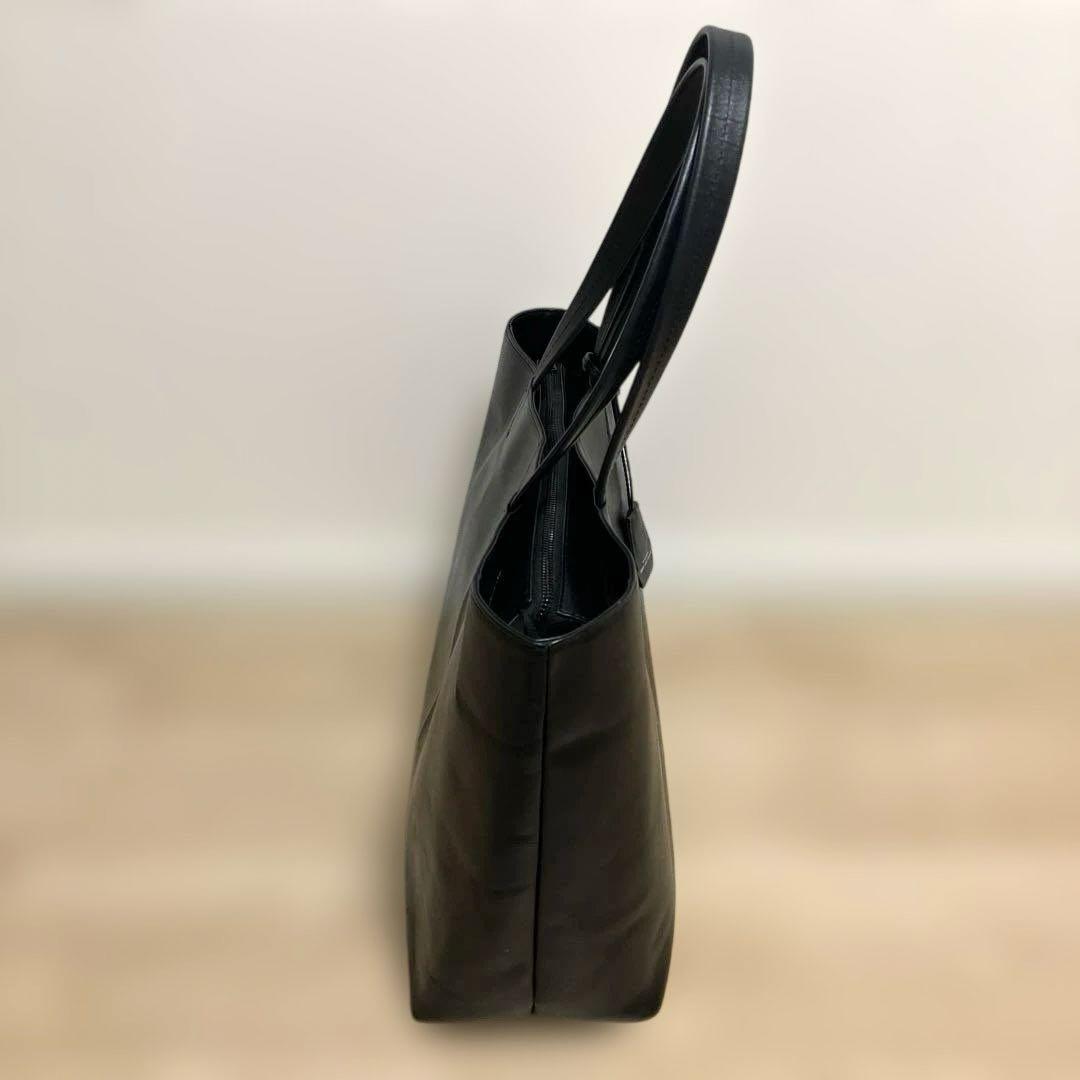 【美品】ユナイテッドアローズ グリーンレーベル レザー トートバッグ ブラック