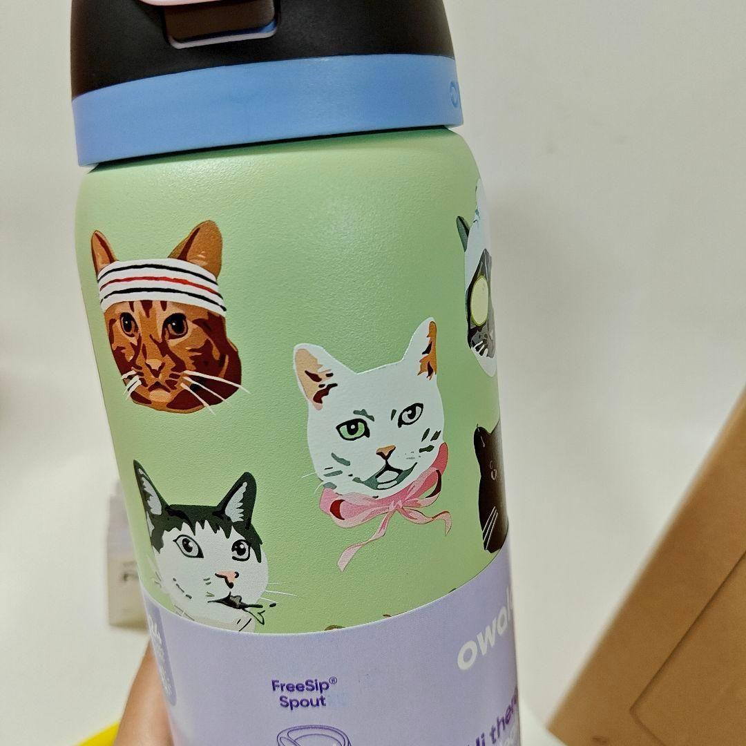 新品 Urban Outfitters限定 owala水筒 猫柄32oz