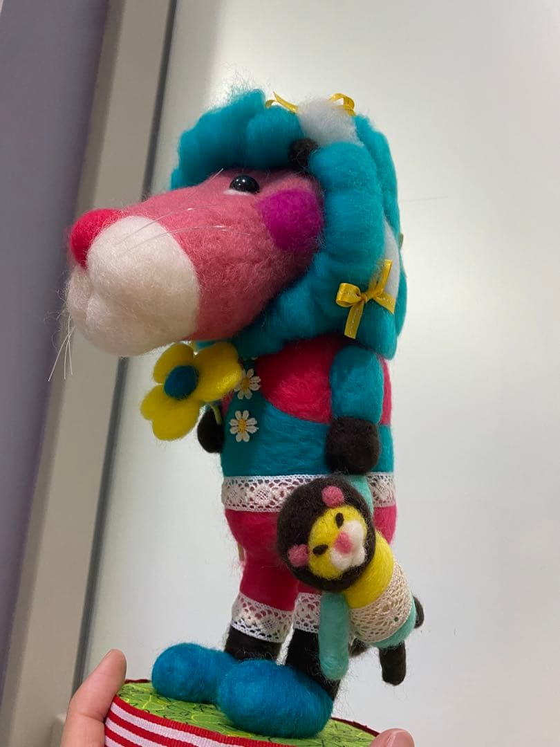 羊毛フェルト　おしゃれライオン