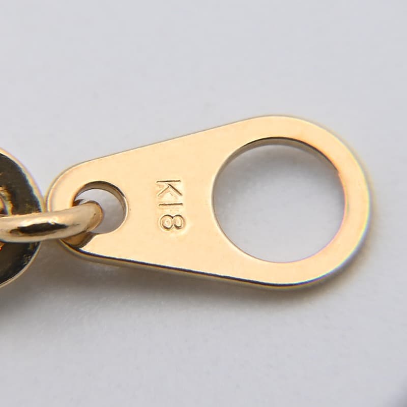 K18 ペーパークリップ ブレスレット 幅4.8mm 4.1g 18cm 新品