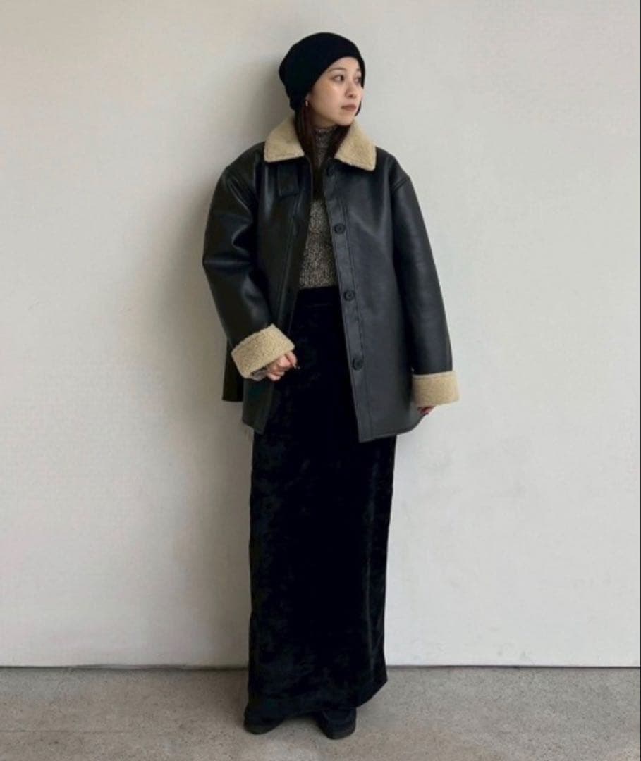 anuke/アンヌーク　Boa Flight Jacket 36