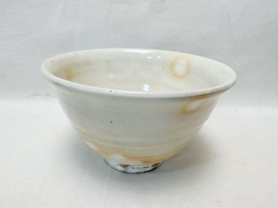 未使用 茶道具 清和窯 粉引 数茶碗 十客揃 陶印 茶事 茶会 共布 共箱