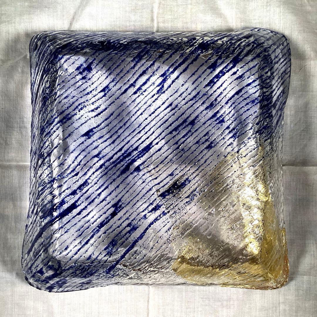 WAKO 銀座和光　大皿　(深皿) 硝子　金箔(変色防止加工品)