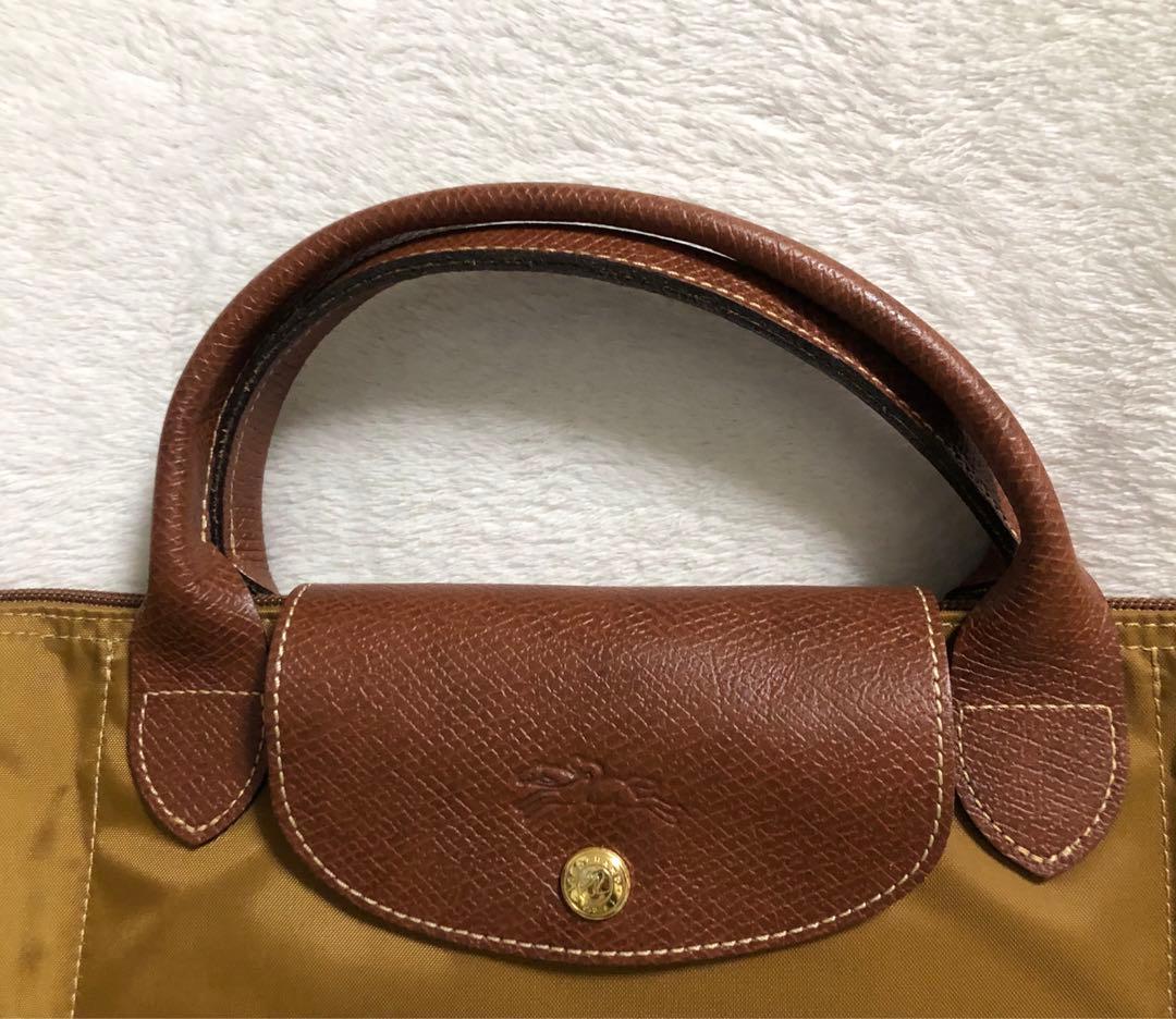未使用 正規品 Longchamp ロンシャン ナイロン トートバッグ レザー