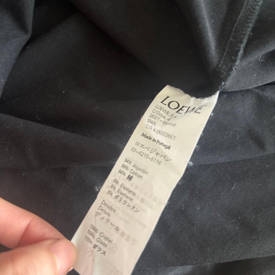 LOEWE ロゴプリント 半袖Tシャツ ブラック 美品