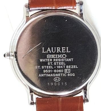 オールドセイコーSEIKO LAUREL18KT9531-6060クォーツ腕時計