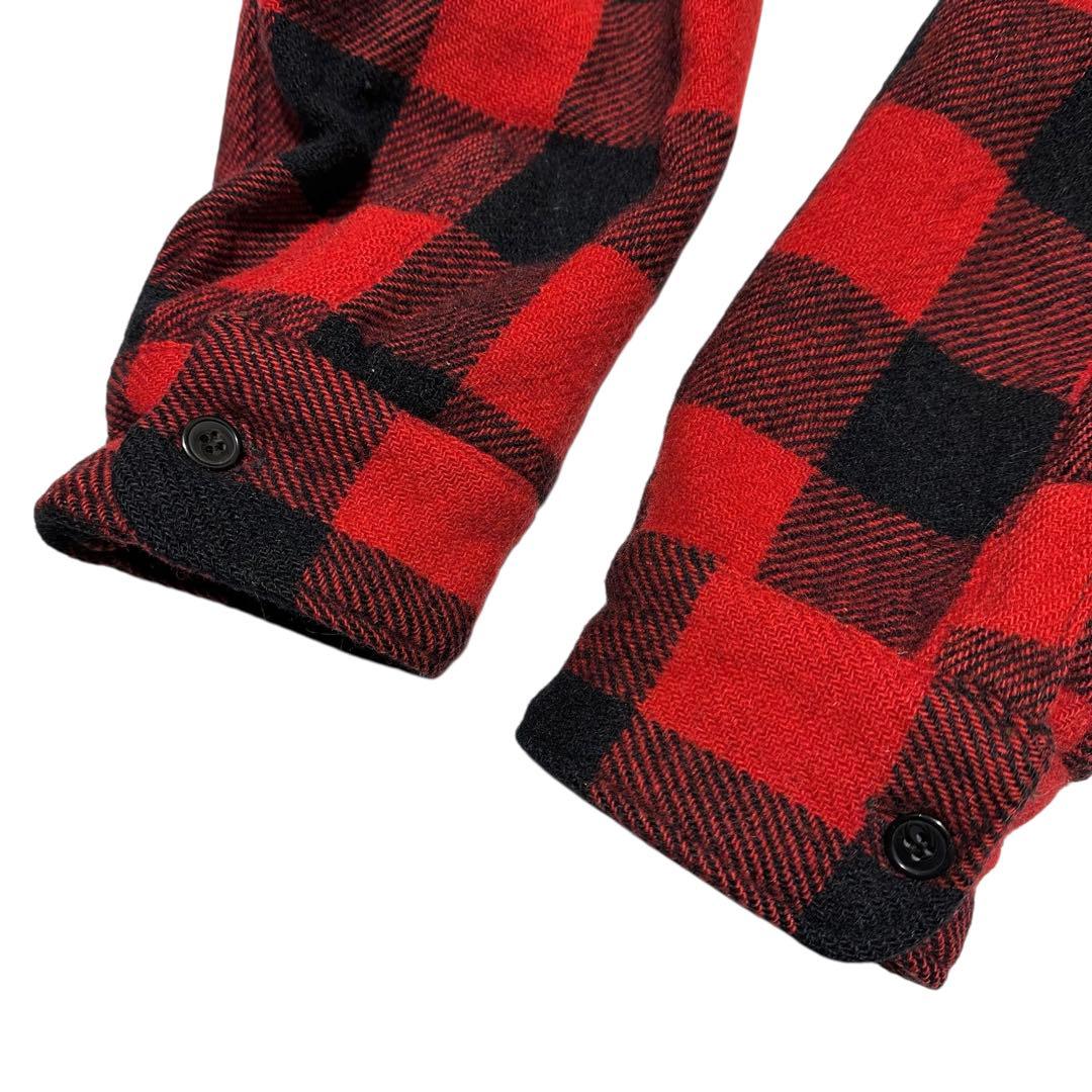 【訳あり品】50s WINTER KING マチ付き　ウールシャツ