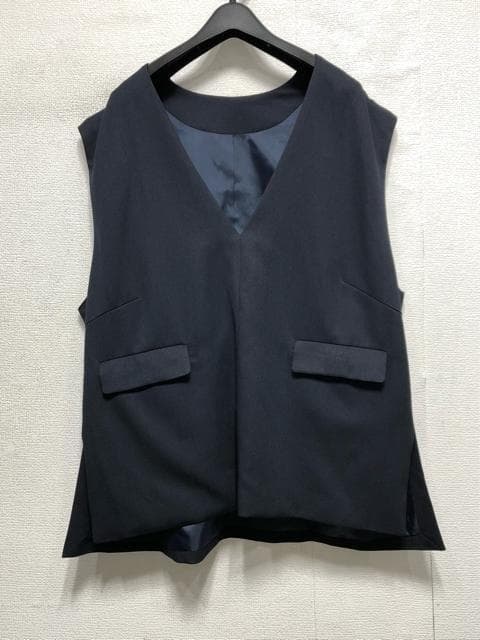 新品☆4L紺系♪ダブルおしゃれスーツ3点セット♪お仕事・通勤〇D189