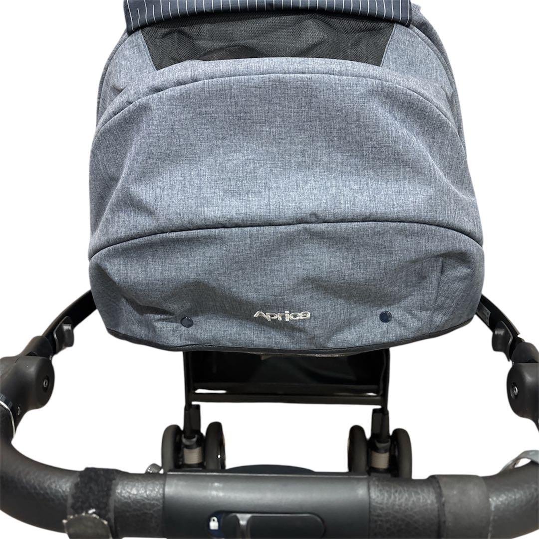 【美品】Aprica オプティア クッション グレイス ダークネイビー AB型
