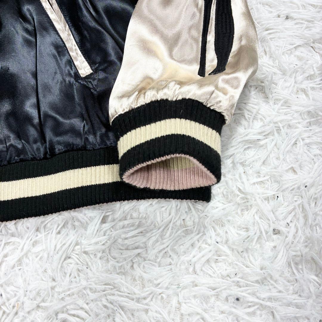美品✨VANSON × ルーニー スカジャン 希少ピンクゴールド×ブラック