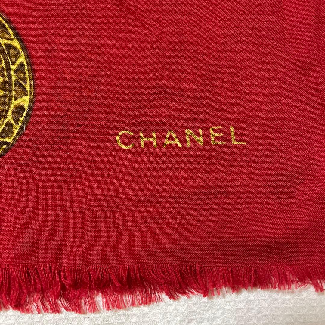 CHANEL 大判ストール　ウール・シルク