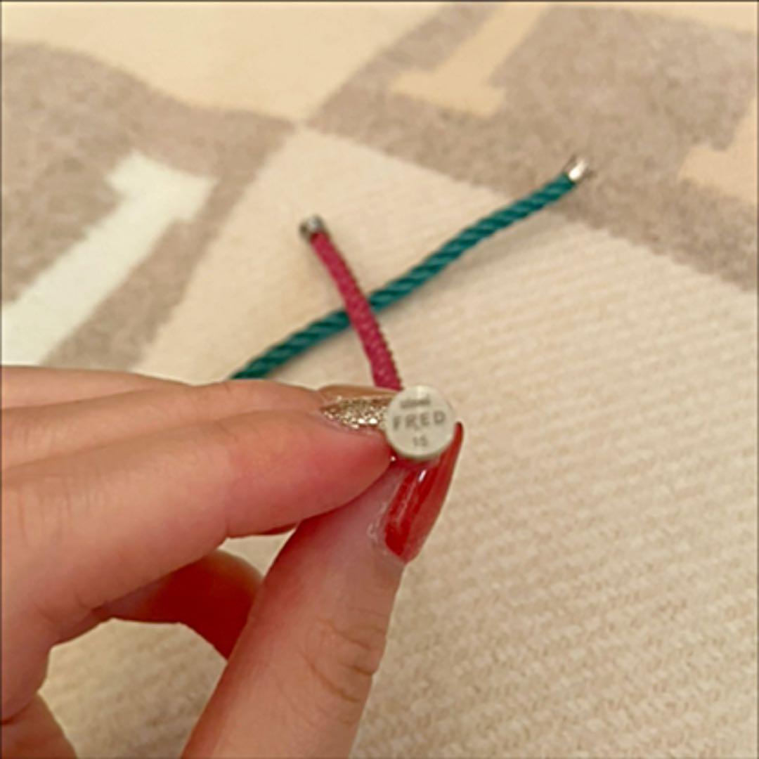 フレッド　 ブレスレット　フォース10 ケーブル　ローズウッド　ホワイトゴールド