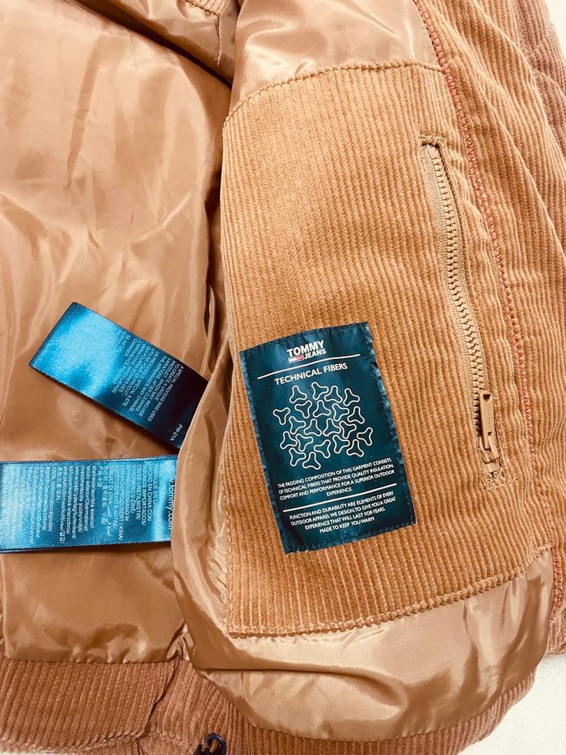  JEANS レディースコーデュロイ 中綿ジャケット XS ベージュ系