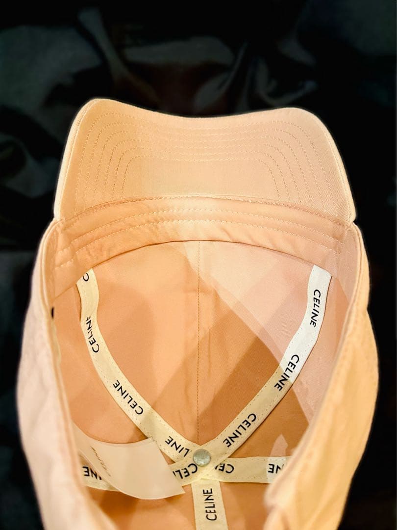 【美品】藤田ニコル着用 CELINE トリオンフ ピンク キャップ Lサイズ