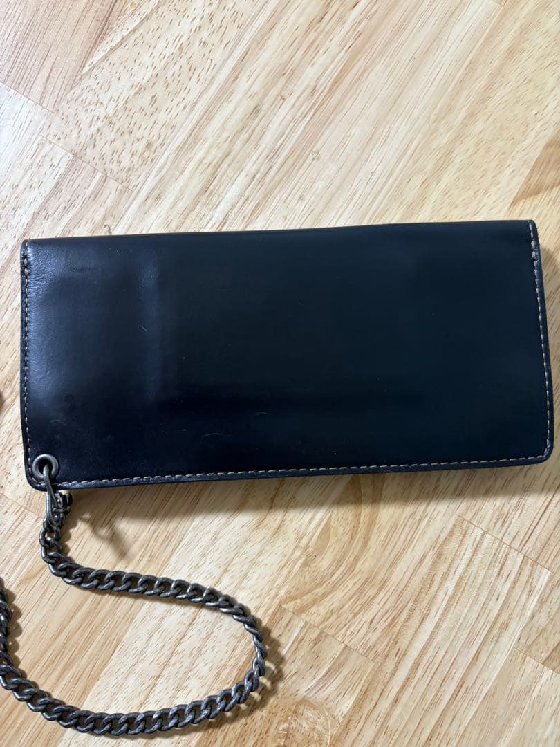 RRL ロゴ レザー トラッカー ウォレット チェーン 長 財布 ラルフ