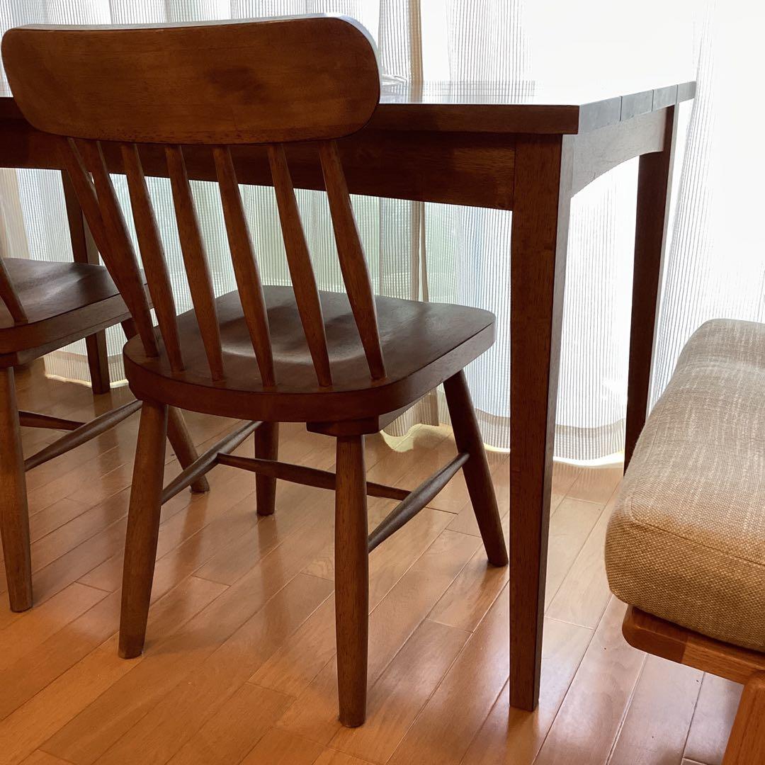専用　　　ベルメゾン　木製ダイニングチェア ブラウン スピンドルバック　1脚