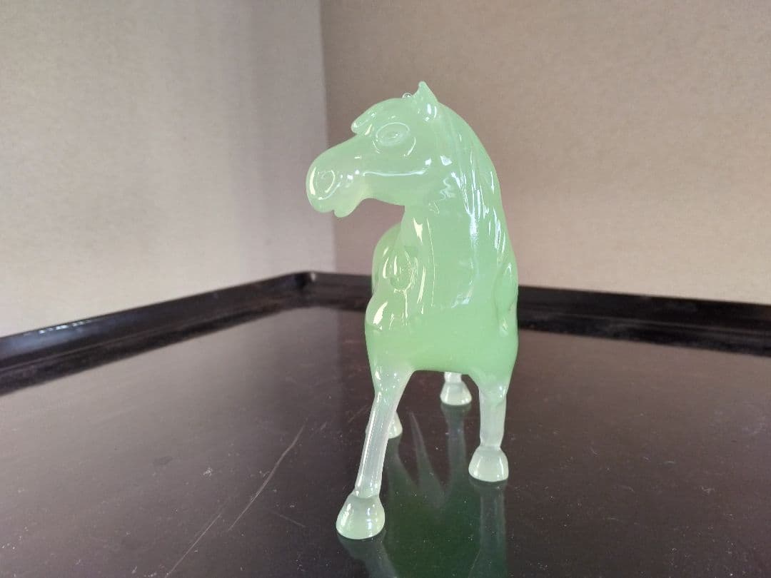 馬　縁起物　ガラス工　上海で